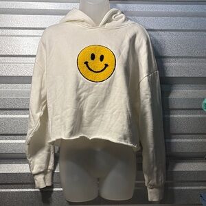 Forever 21 Cream Hoodie with Graphic